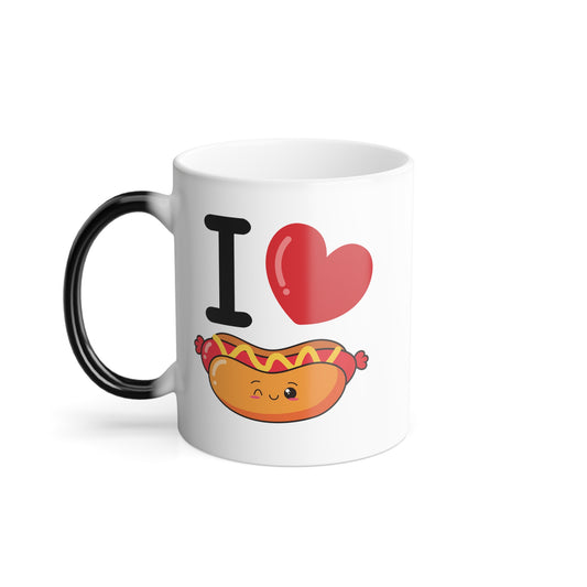 I Heart Weiners Color Morphing Mug, 11oz