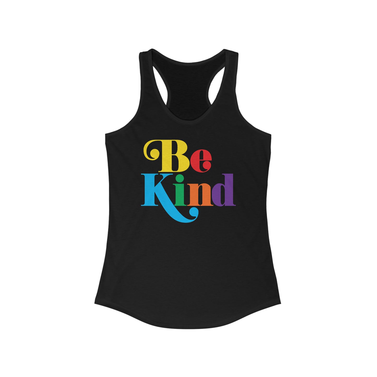 Colorful Be Kind Racerback Tank