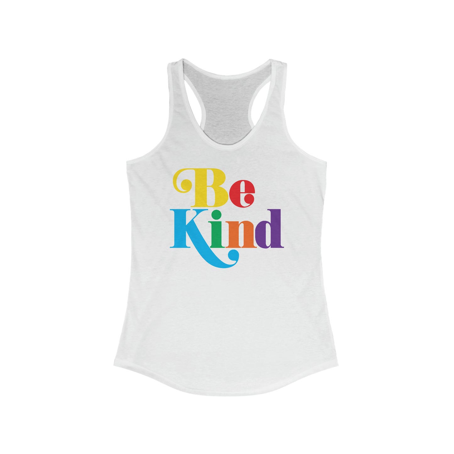 Colorful Be Kind Racerback Tank