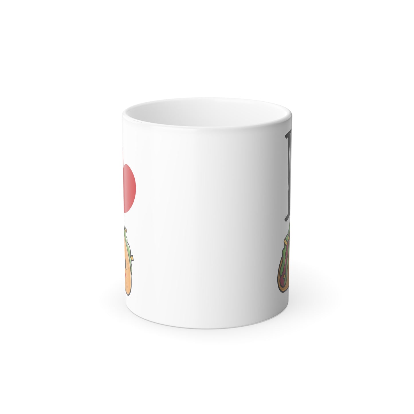 I Heart Tacos Color Morphing Mug, 11oz